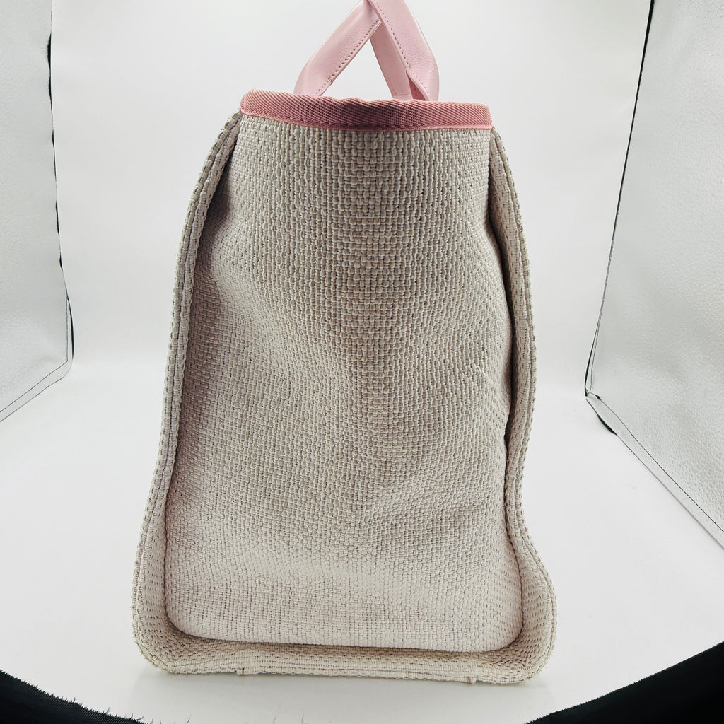 Woven Straw Raffia Medium Deauville Tote