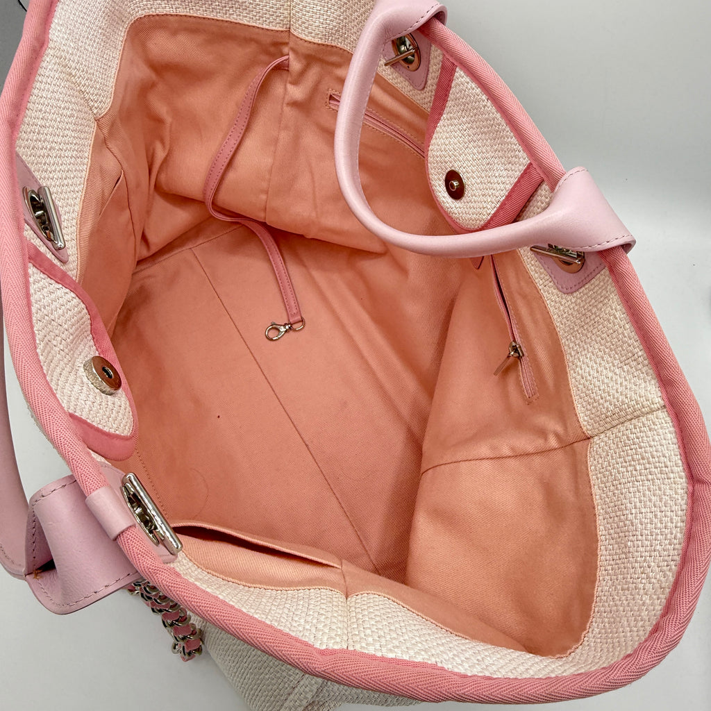 Woven Straw Raffia Medium Deauville Tote