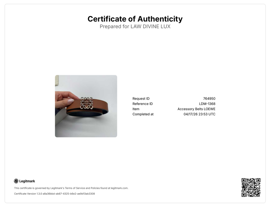 Anagram reversible leather belt