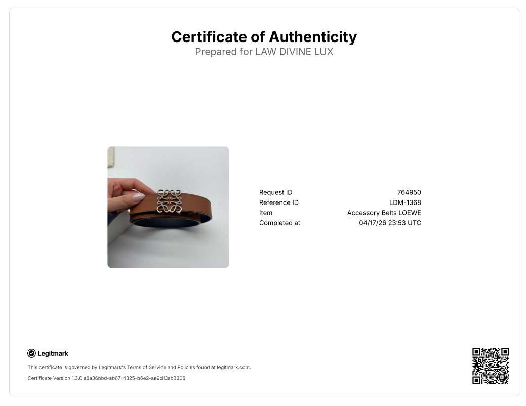 Anagram reversible leather belt