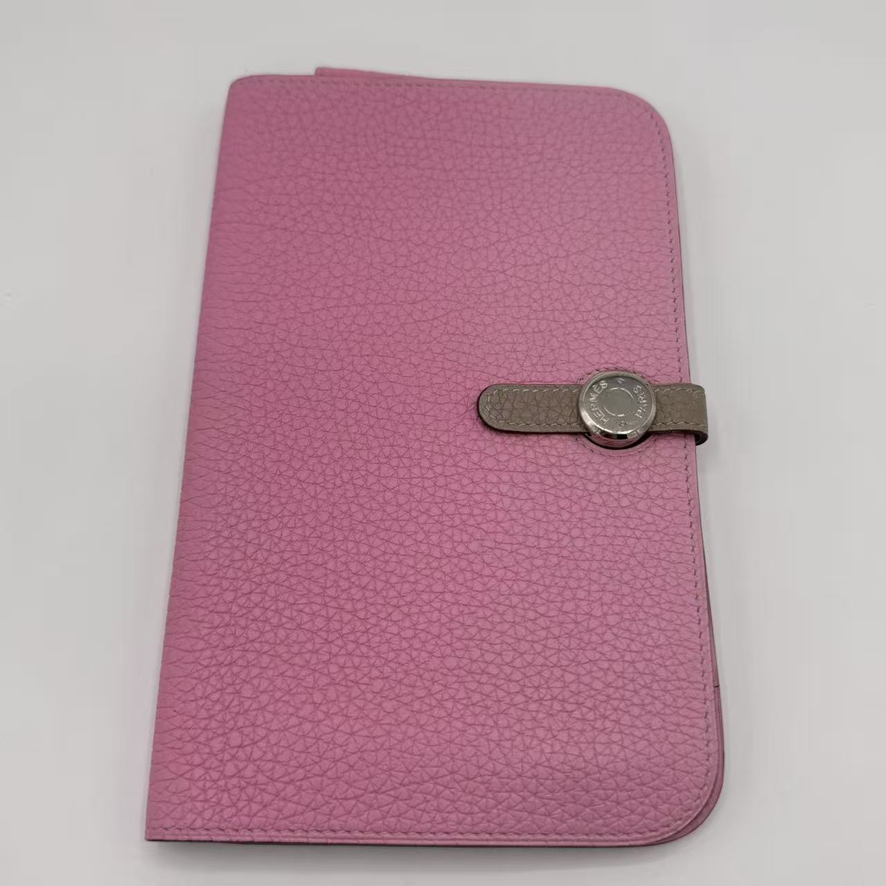 Pink Togo Dogon Recto Verso Wallet