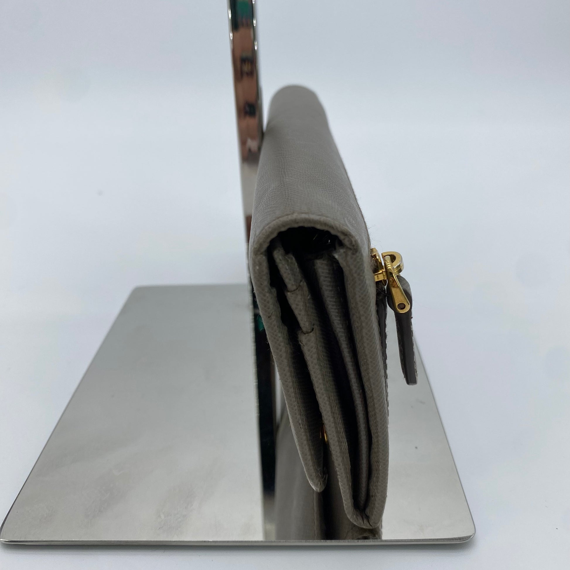 Flap Wallet Saffiano Leather Long