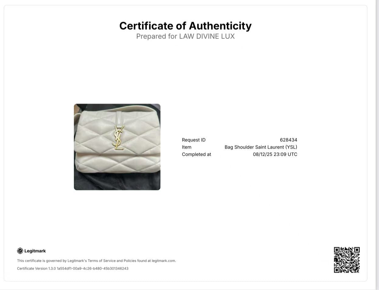 Saint Laurent hobo bag in quilted lambskin
