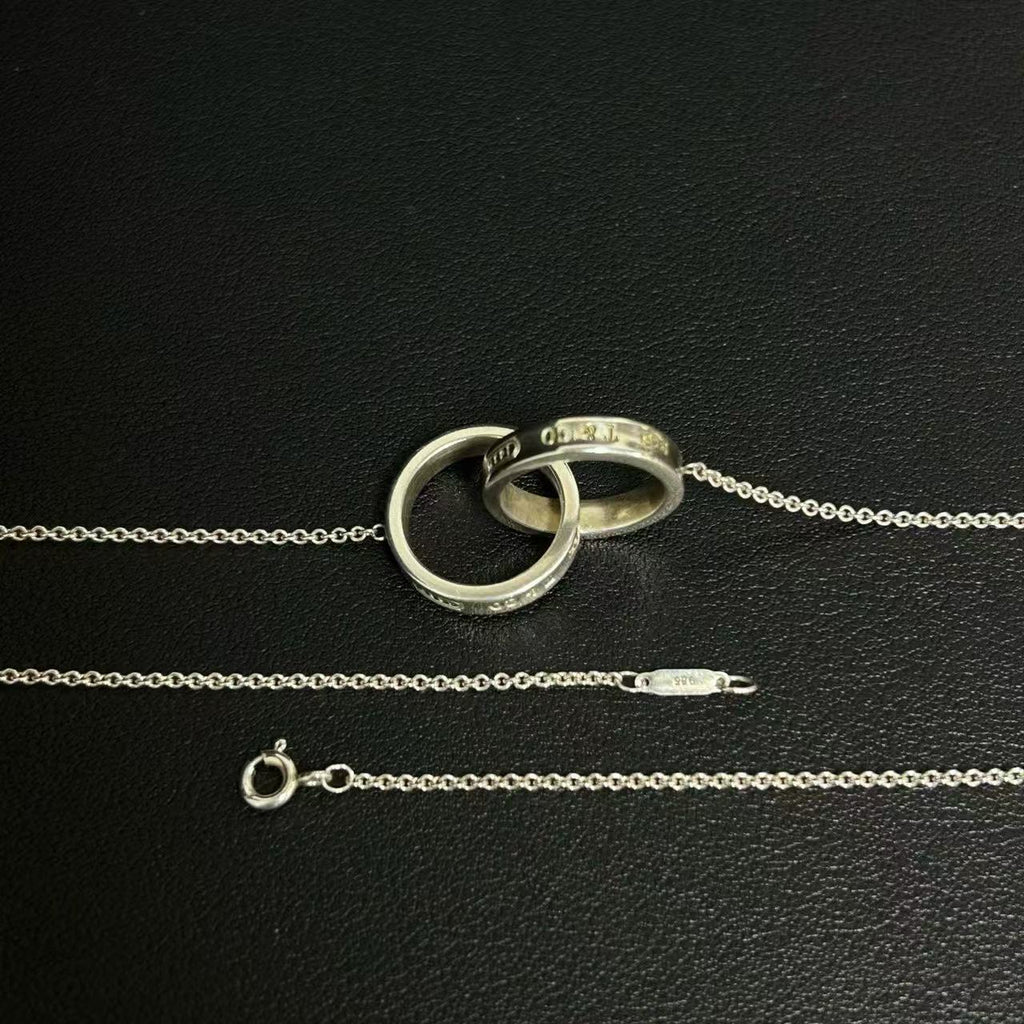 Tiffany 1837 Interlocking Circles Necklace twins LDJ3451