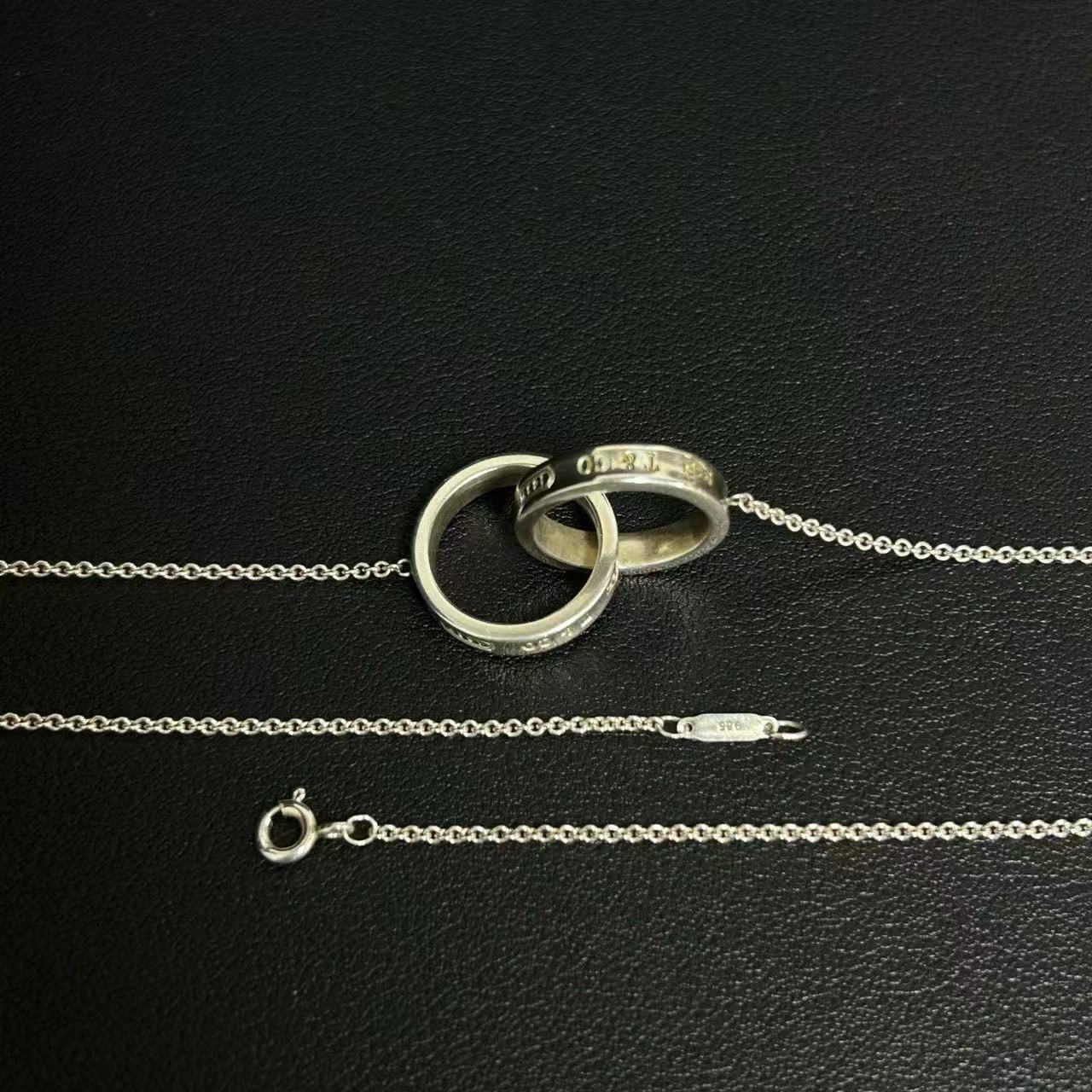 Tiffany 1837 Interlocking Circles Necklace twins LDJ3451