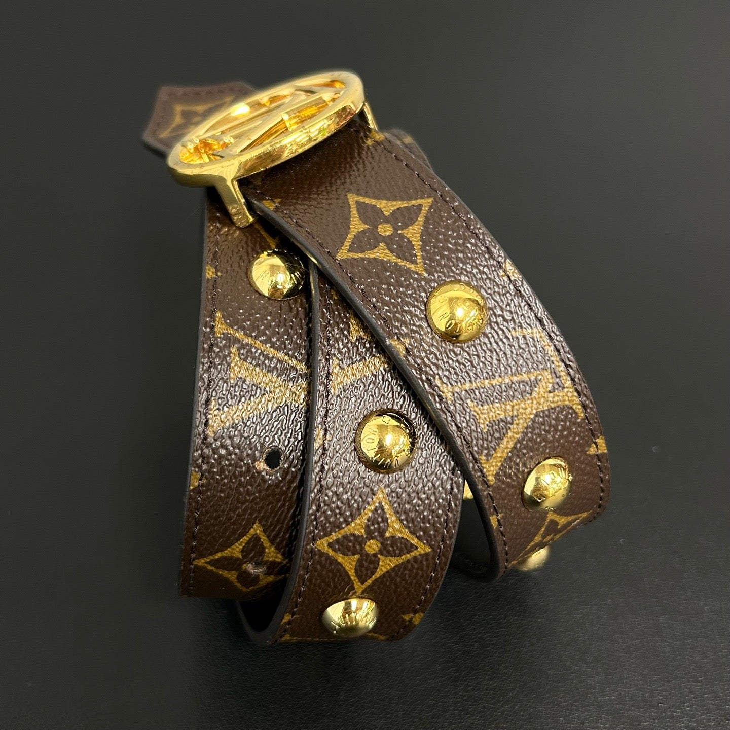 LV Circle Reversible Belt Monogram Canvas and Leather MediumTwins LDJ4335