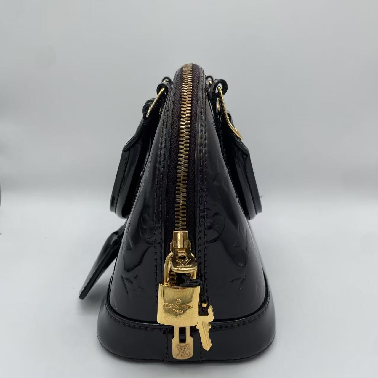 Alma BB patent leather crossbody bag