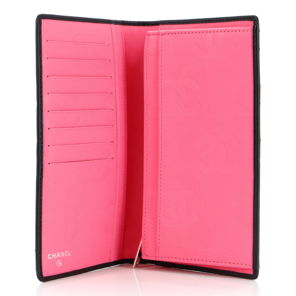 Cambon Bifold Wallet Quilted Lambskin Long