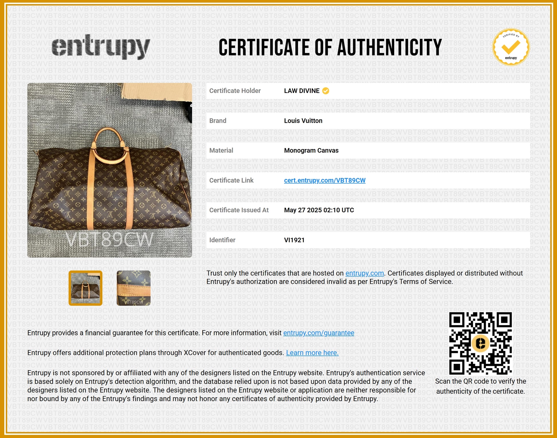 Monogram Keepall Bandouliere 60