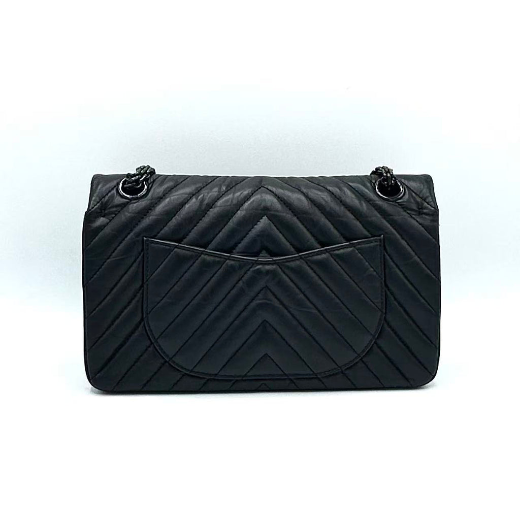 Reissue 2.55 So Black Double Flap Bag