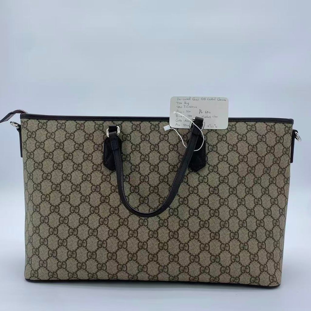 Convertible Tote GG Coated Canvas with Leather Medium