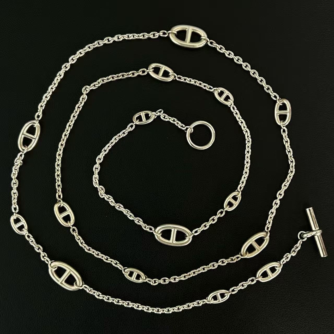 Chaine d'Ancre Farandole Pendant Necklace Sterling Silver Twins LDJ4226