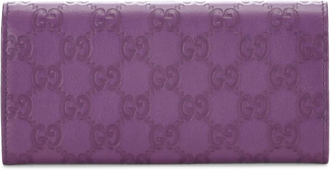 Purple Guccissima Leather Continental Wallet  - twins