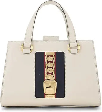 Sylvie Top Handle Tote Leather Medium - twins