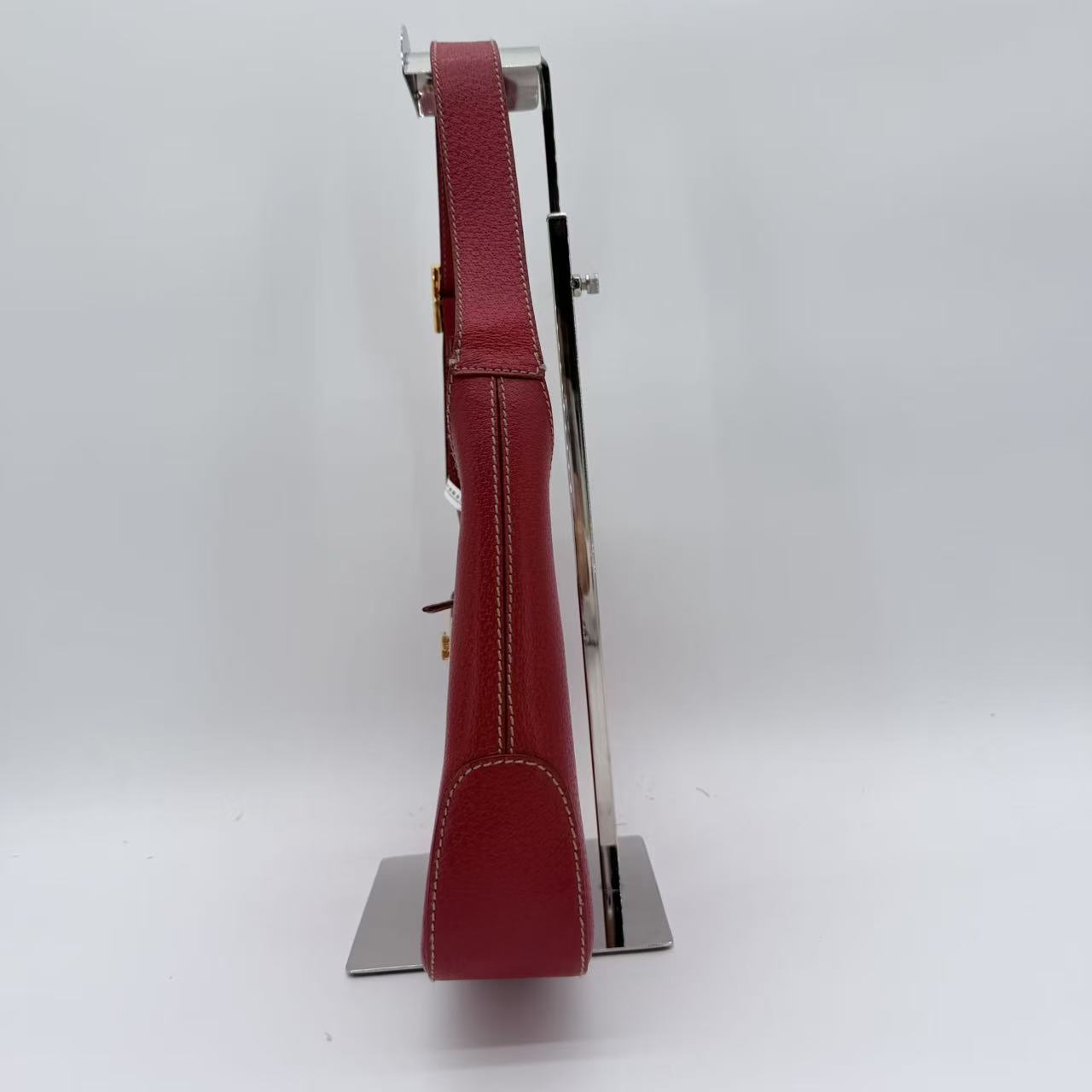 red leather Gancini shoulder bag