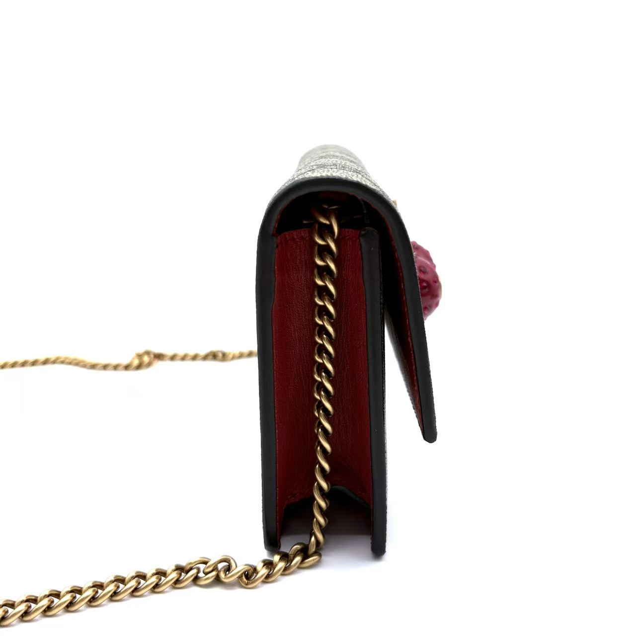 GG Supreme Monogram Mini Cherry Chain Bag