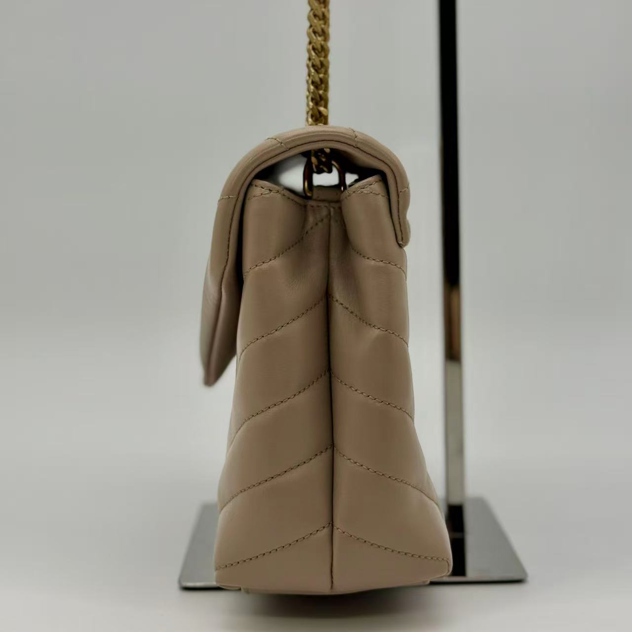 Loulou Shoulder Bag Matelasse Chevron Leather Small