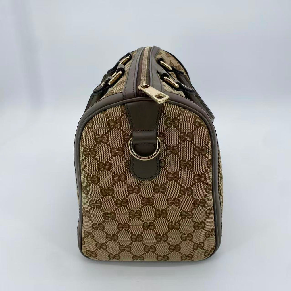 Joy Boston Bag GG Coated Canvas Medium