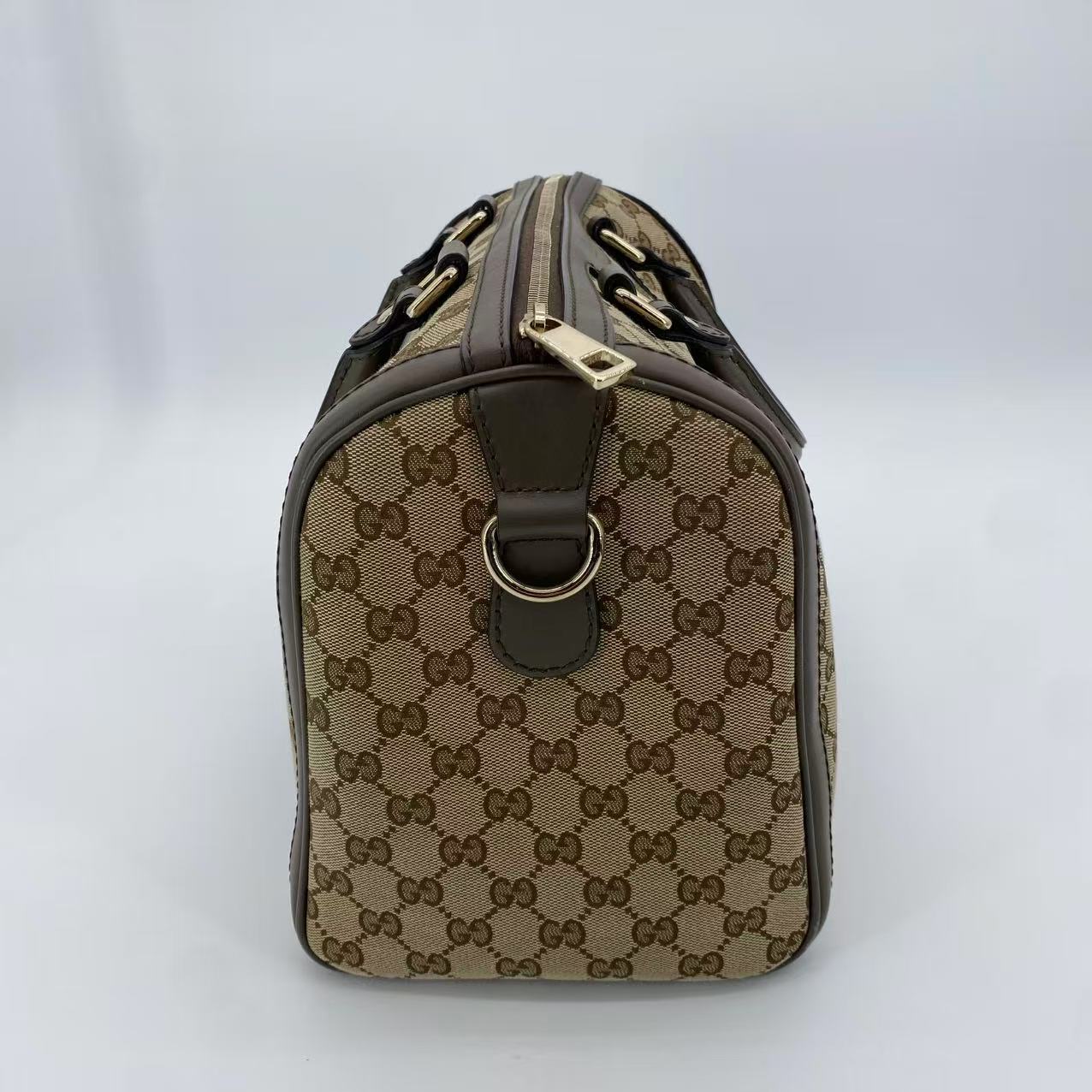 Joy Boston Bag GG Coated Canvas Medium