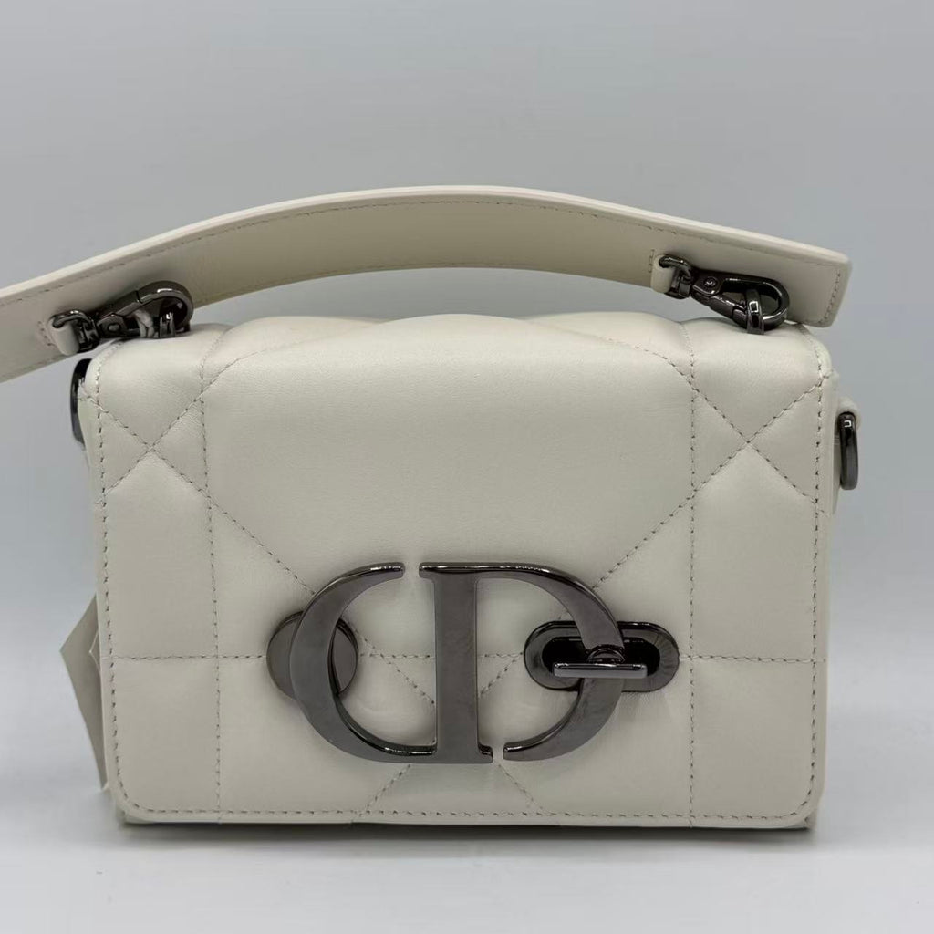 Caro Bag Padded Macrocannage Quilt Calfskin Small