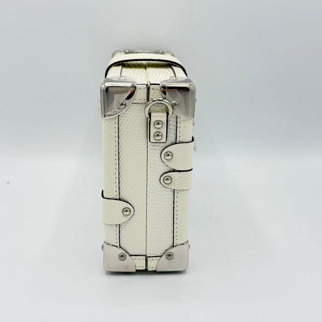 Strass Petite Malle Lizard White