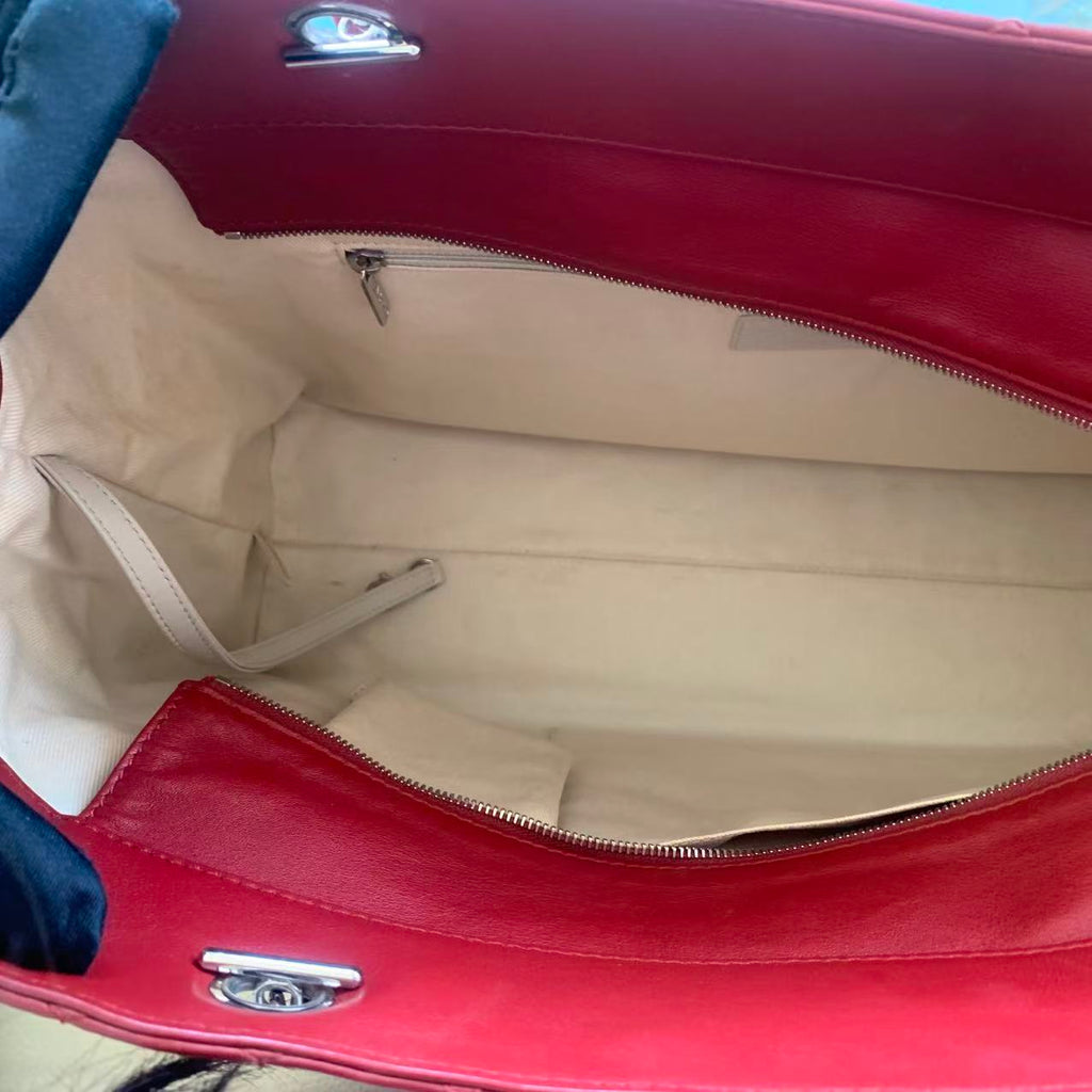 2011 Large Quilted Calfskin In the Business Shopping tote bag