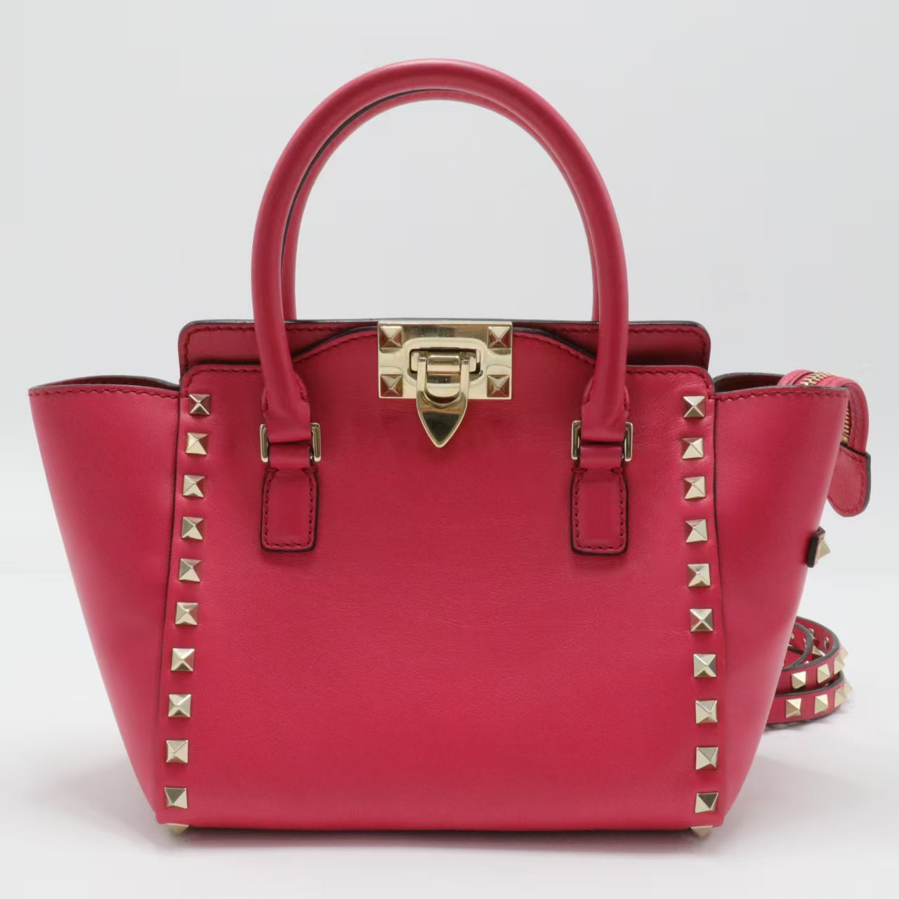 Rockstud Tote Rigid Leather Small