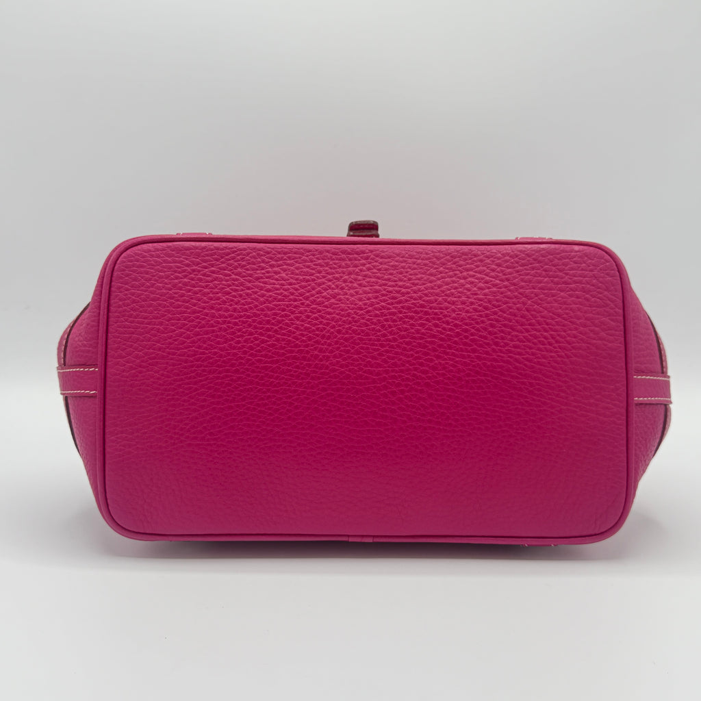 Pink Leather Shoulder Bag