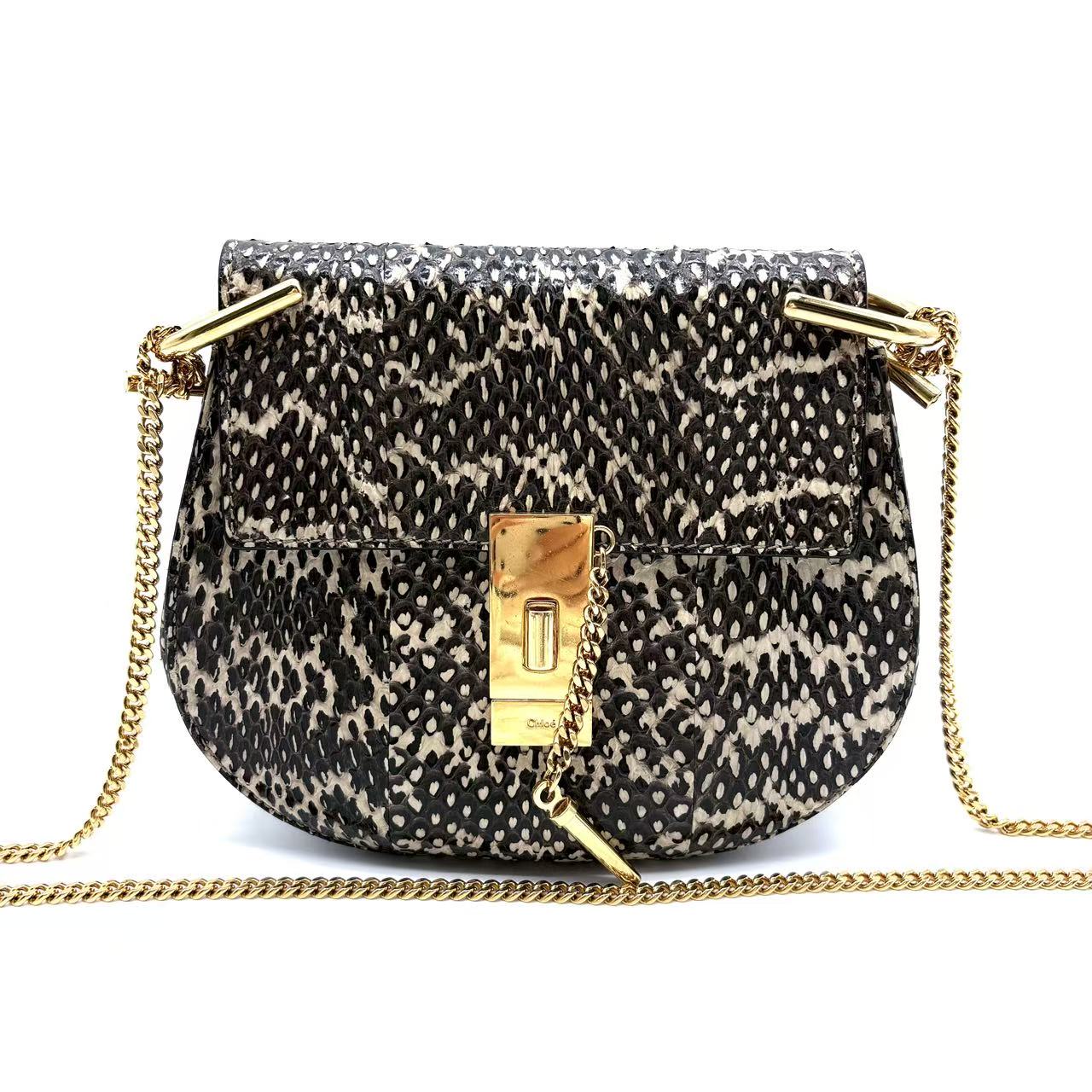 Drew python handbag