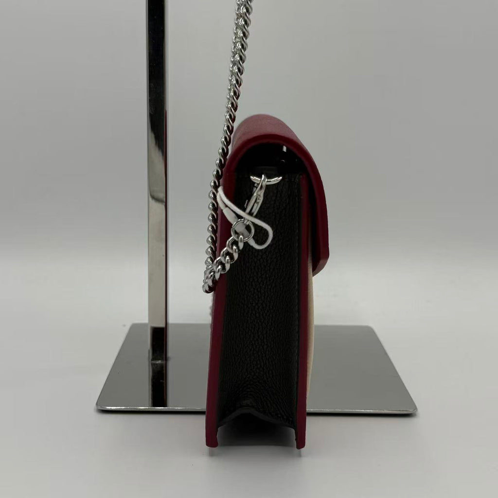 Bicolor Leather MyLockMe Chain Pochette crossbody bag