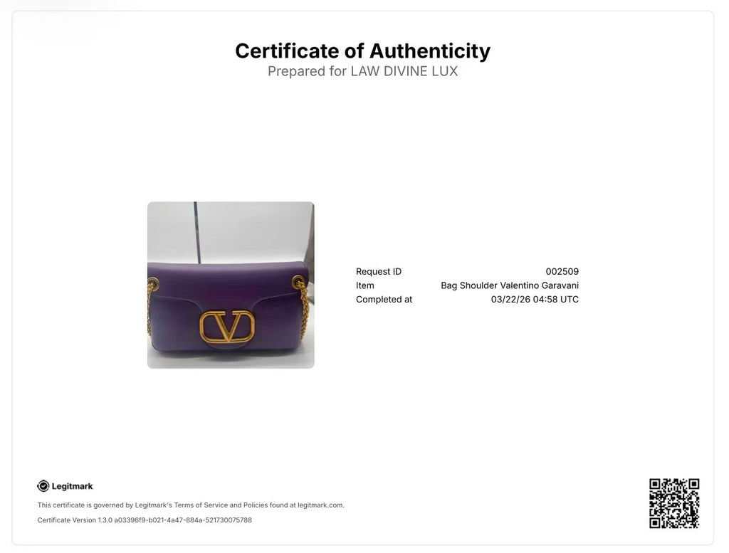 Stud Sign VLOGO Nappa Leather Suede Purple Bag