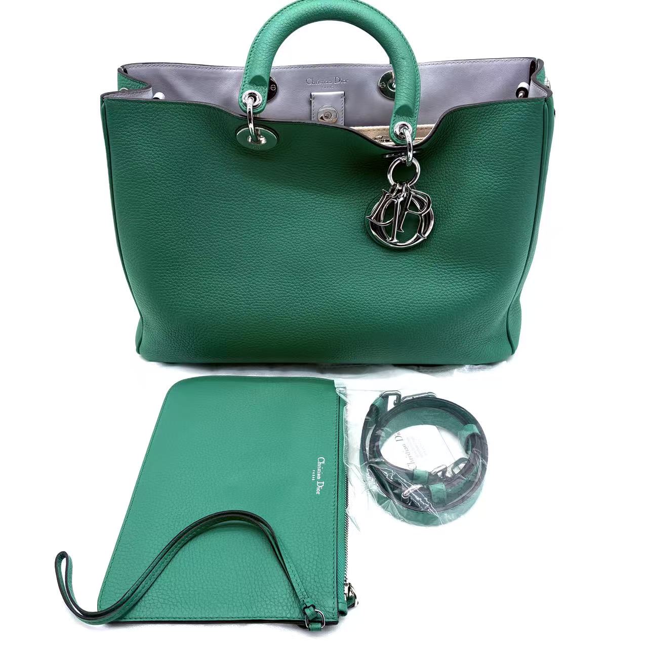 Diorissimo Tote Pebbled Leather Medium