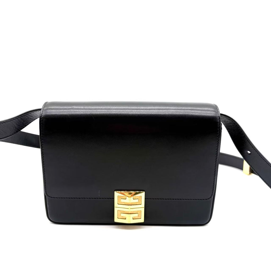 Calfskin Small 4G Chain Shoulder Bag Black