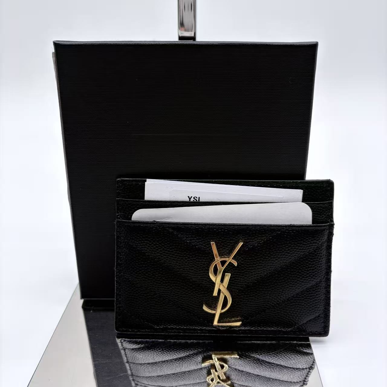 SAINT LAURENT Cassandre Card Holder