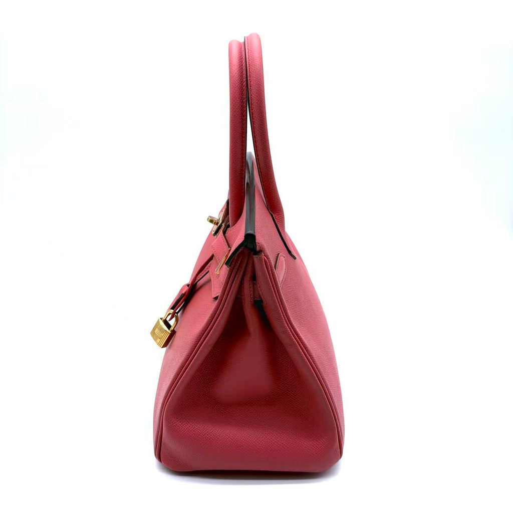 Birkin 30 Handbag Flamingo Epsom with Gold Hardware