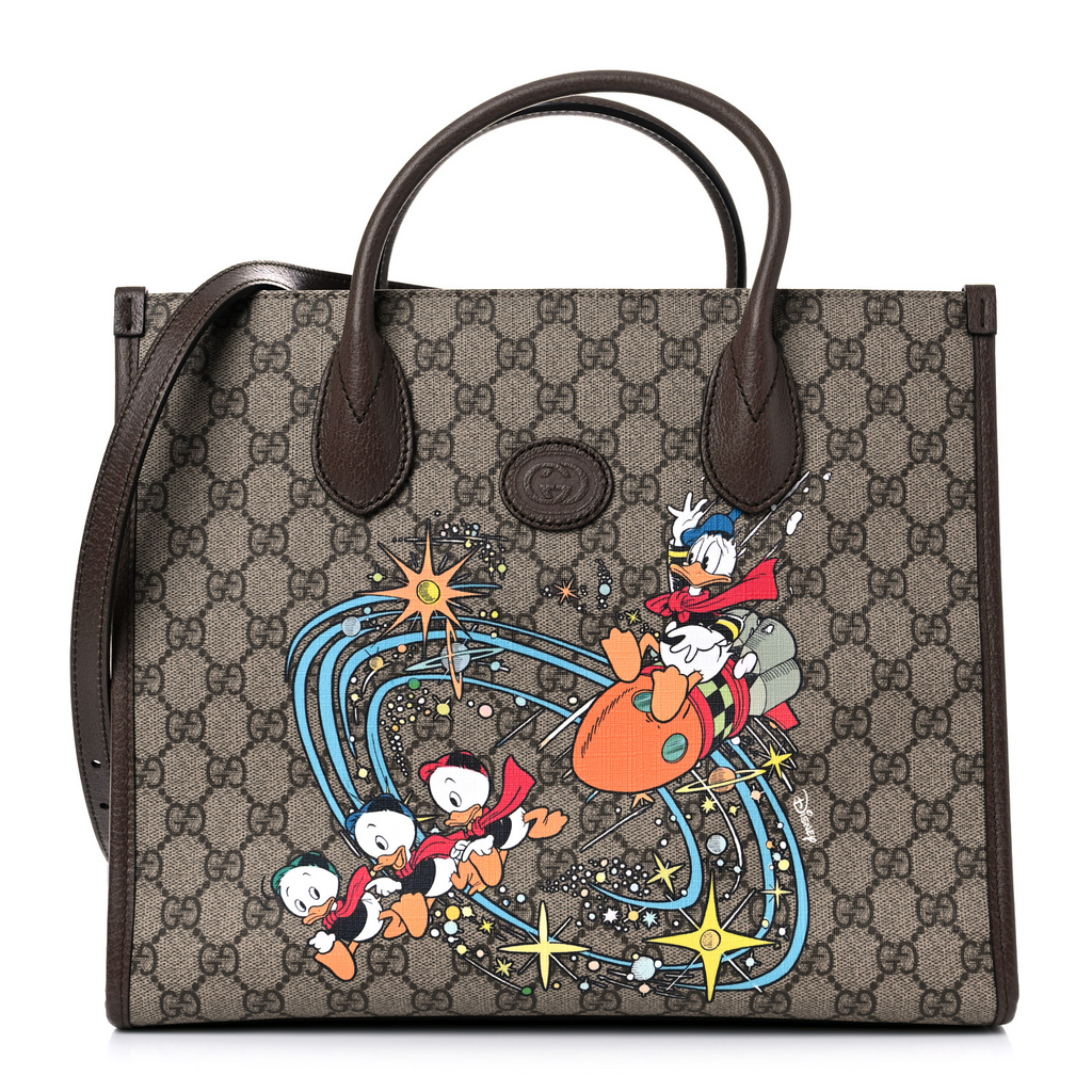 Disney Donald Duck Convertible Tote Printed GG Coated Canvas Twins