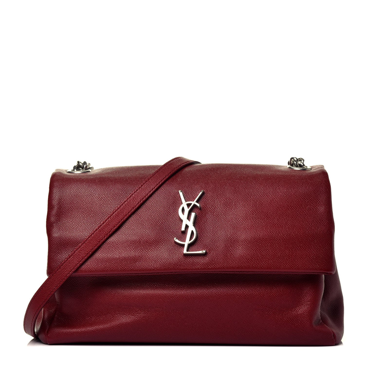 Grain De Poudre Medium West Hollywood Monogram Fold-Over Palissandre twins