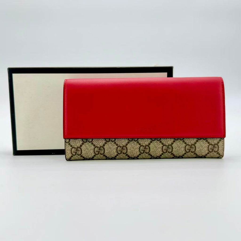 GG 2 in 1 Continental Wallet Leather Long