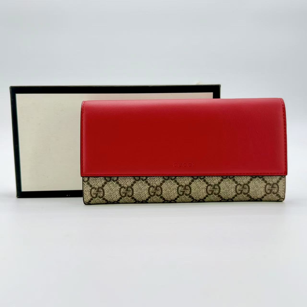 GG 2 in 1 Continental Wallet Leather Long