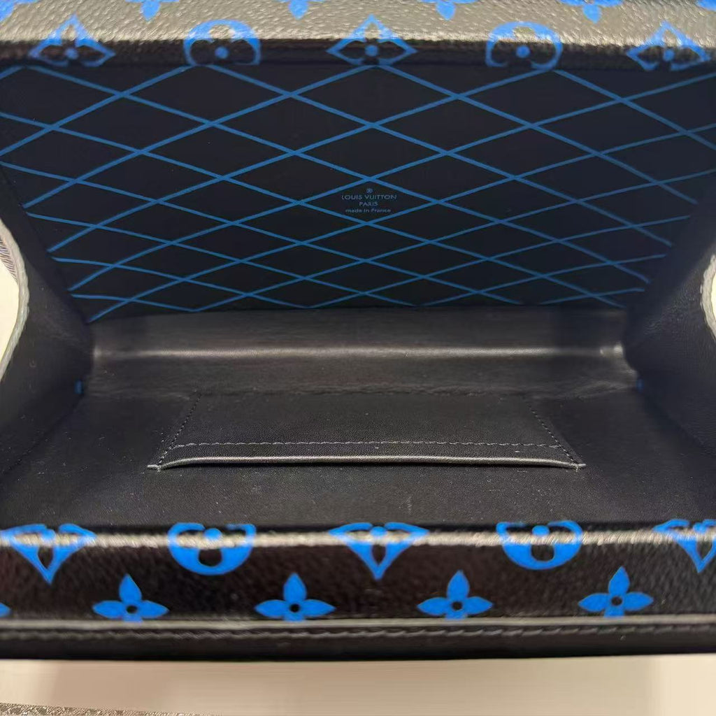 Monogram Petite Malle Blue Black For Gisel
