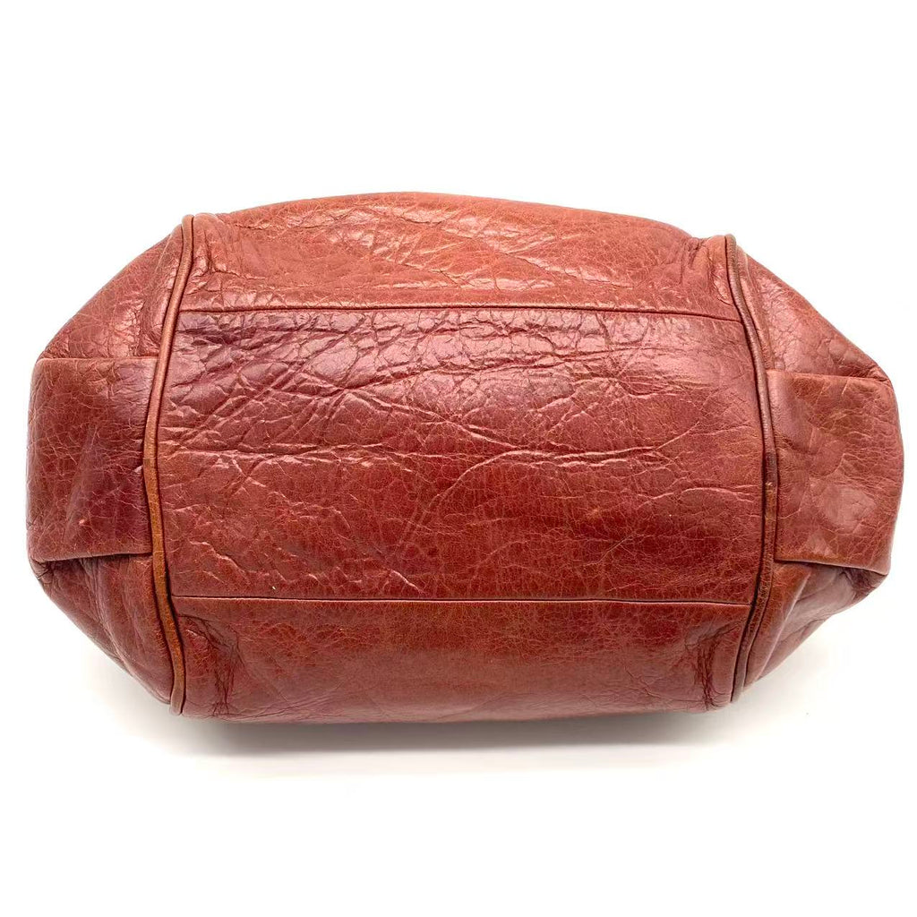  Brown Leather Ethel Satchel