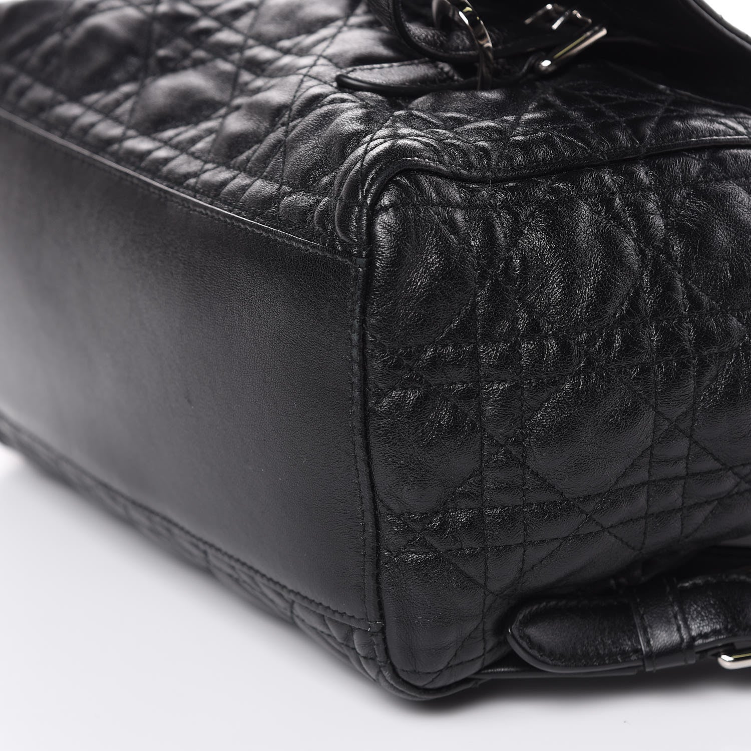 Lambskin Cannage Large Stardust Backpack Black Twins