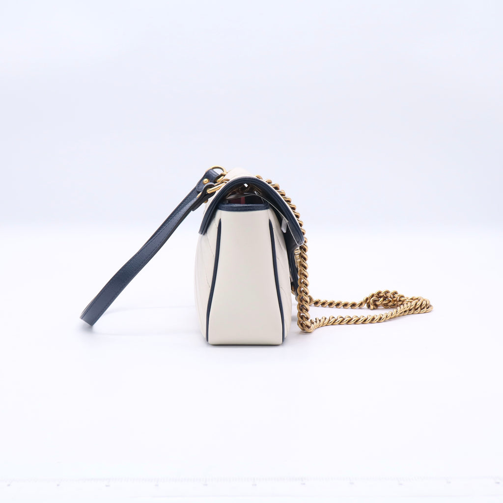 GG Marmont Flap Bag Diagonal Quilted Leather Twins LDJ3389