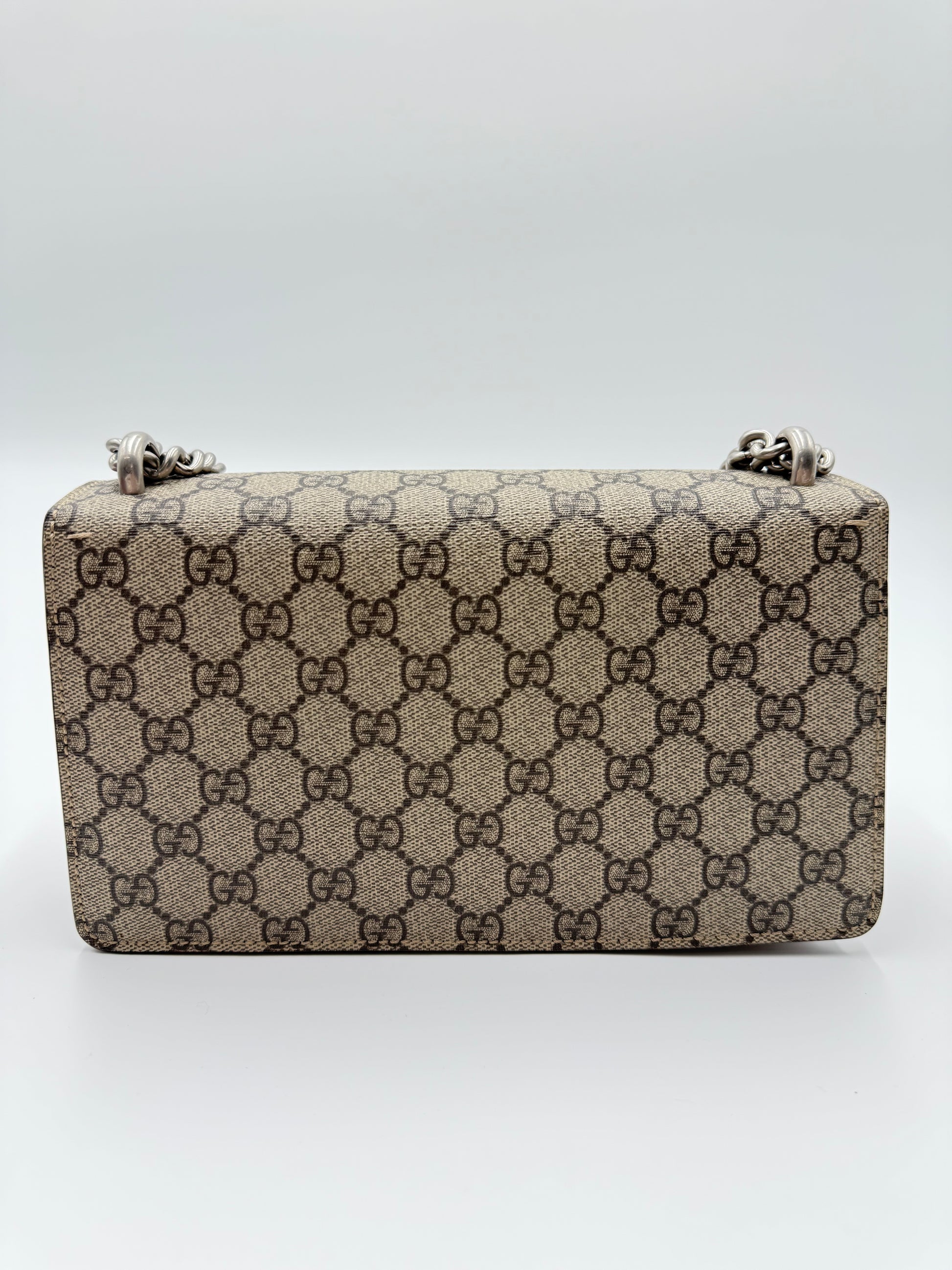 GG Supreme Monogram Dionysus Shoulder Bag Taupe