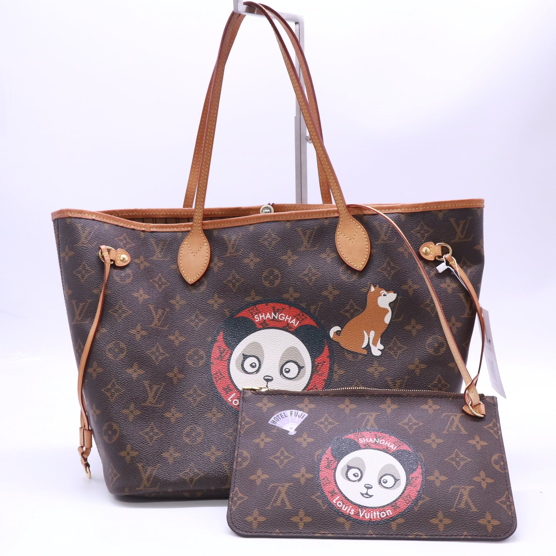 Louis Vuitton Neverfull Patches MM Monogram Twins B23709