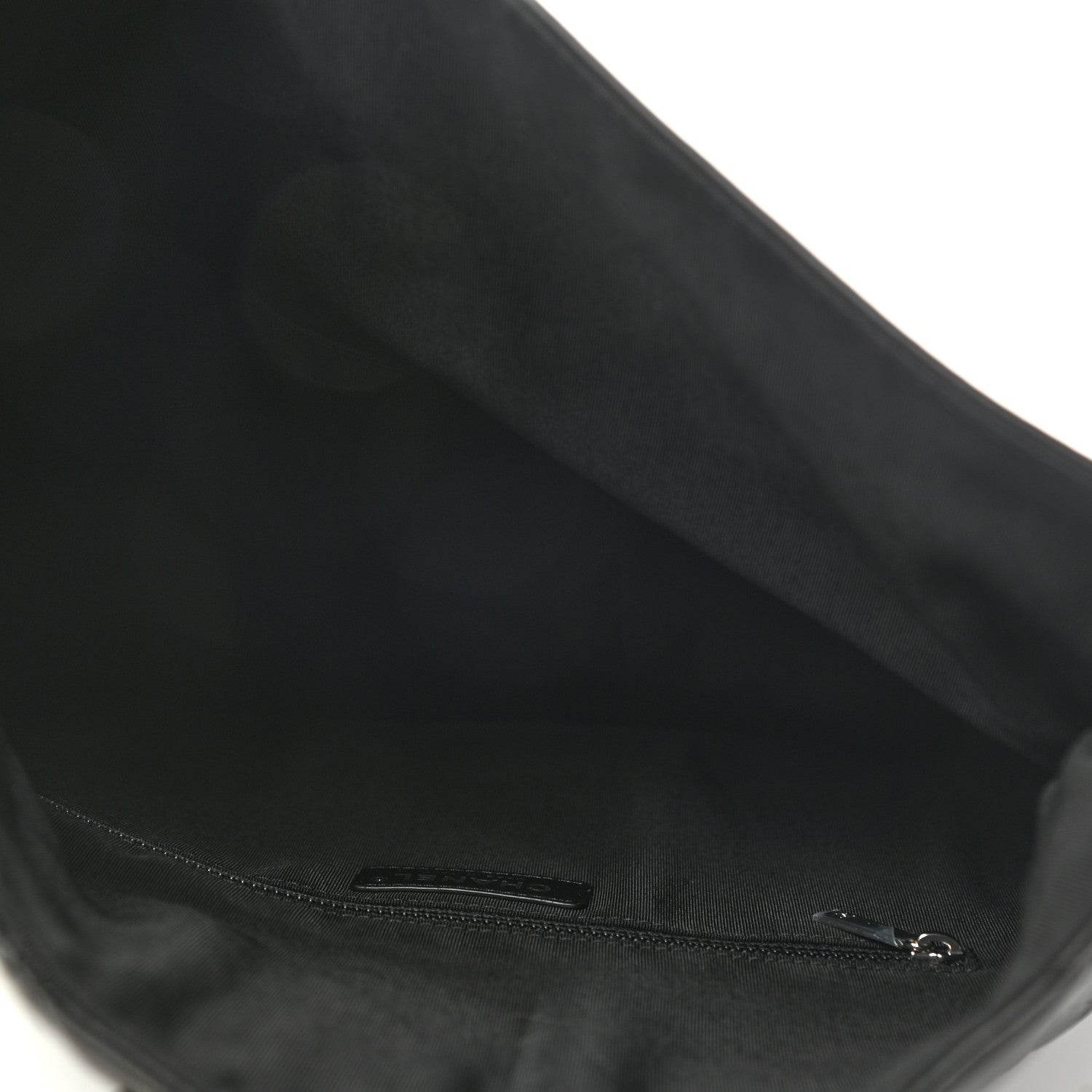 Lambskin Quilted Grip Clutch Black twins