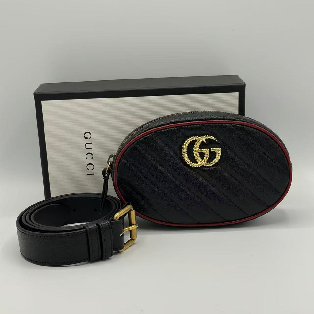 Calfskin Matelasse GG Marmont Belt Bag