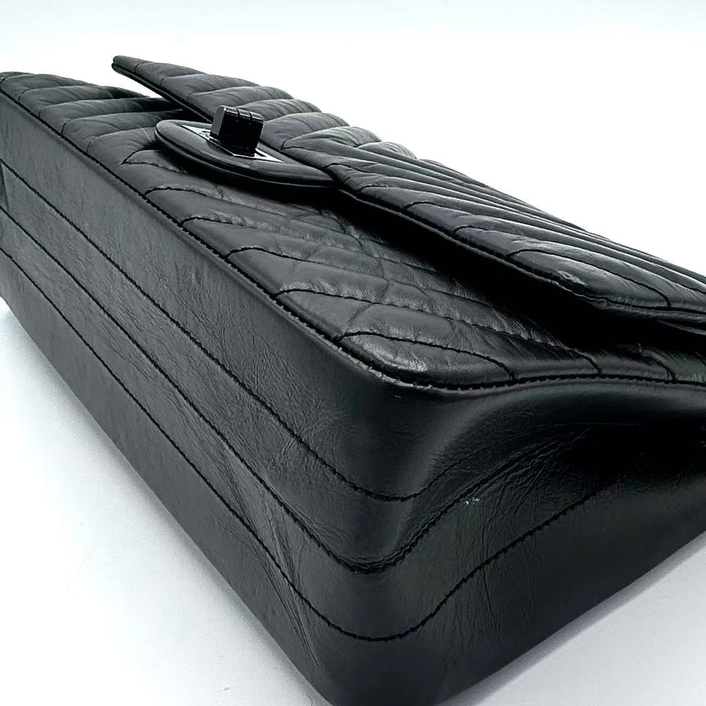 Reissue 2.55 So Black Double Flap Bag