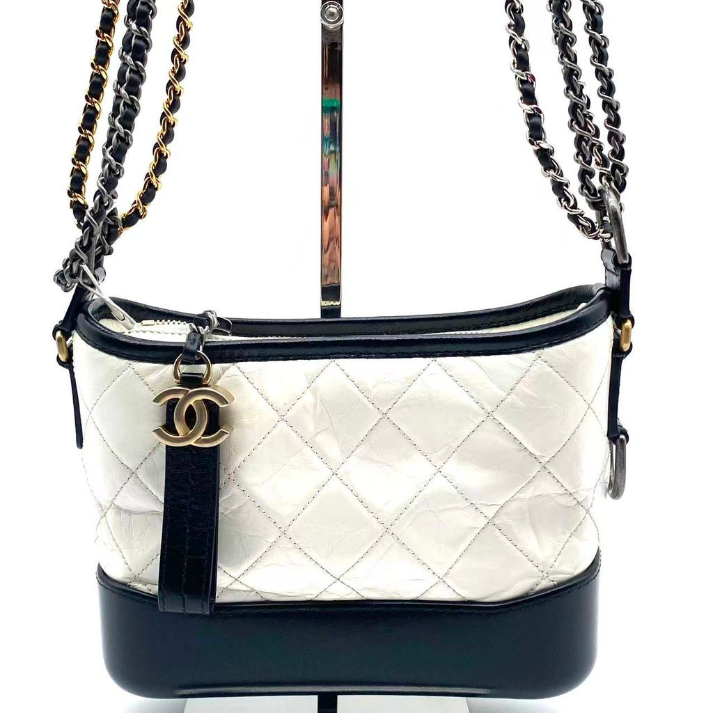 Gabrielle Hobo Quilted Aged Calfskin Small