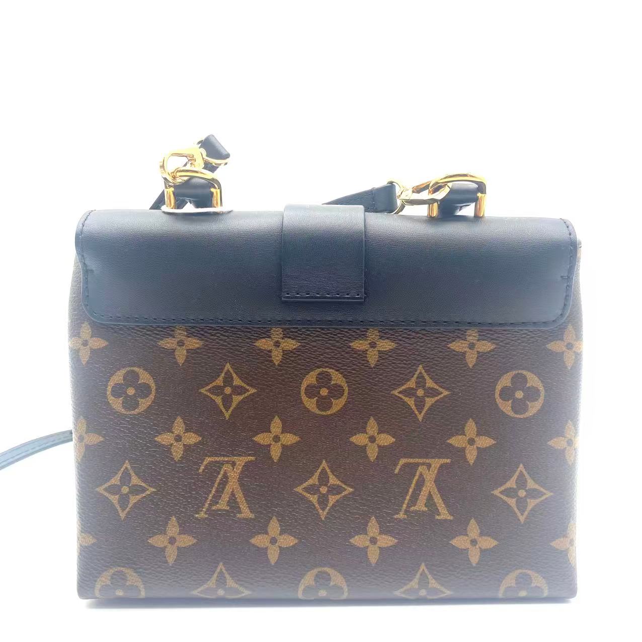 Black Monogram Canvas Locky BB Bag